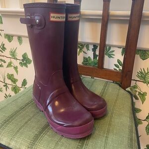 Hunter Original Kids Classic Rain Boots SZ 4
